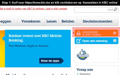 online.kbc bank|kbc inloggen.